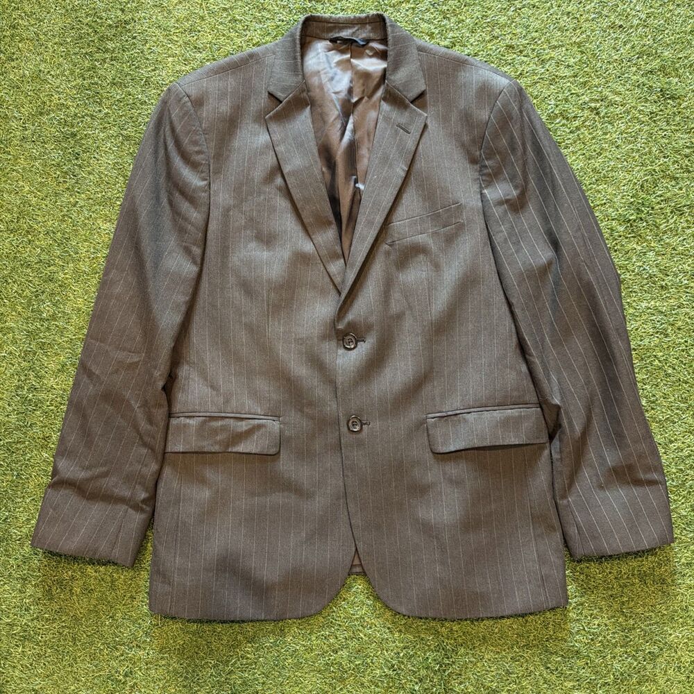 Banana Republic Men’s 42 S Brown Pinstripe Cotton Blazer Jacket Sport Coat